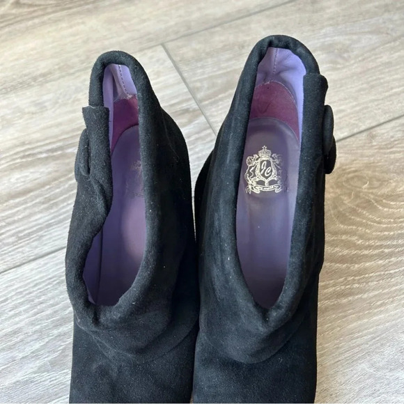 JC Jeffrey Campbell  Black Suede Heeled Ankle Boots - Picture 11 of 14